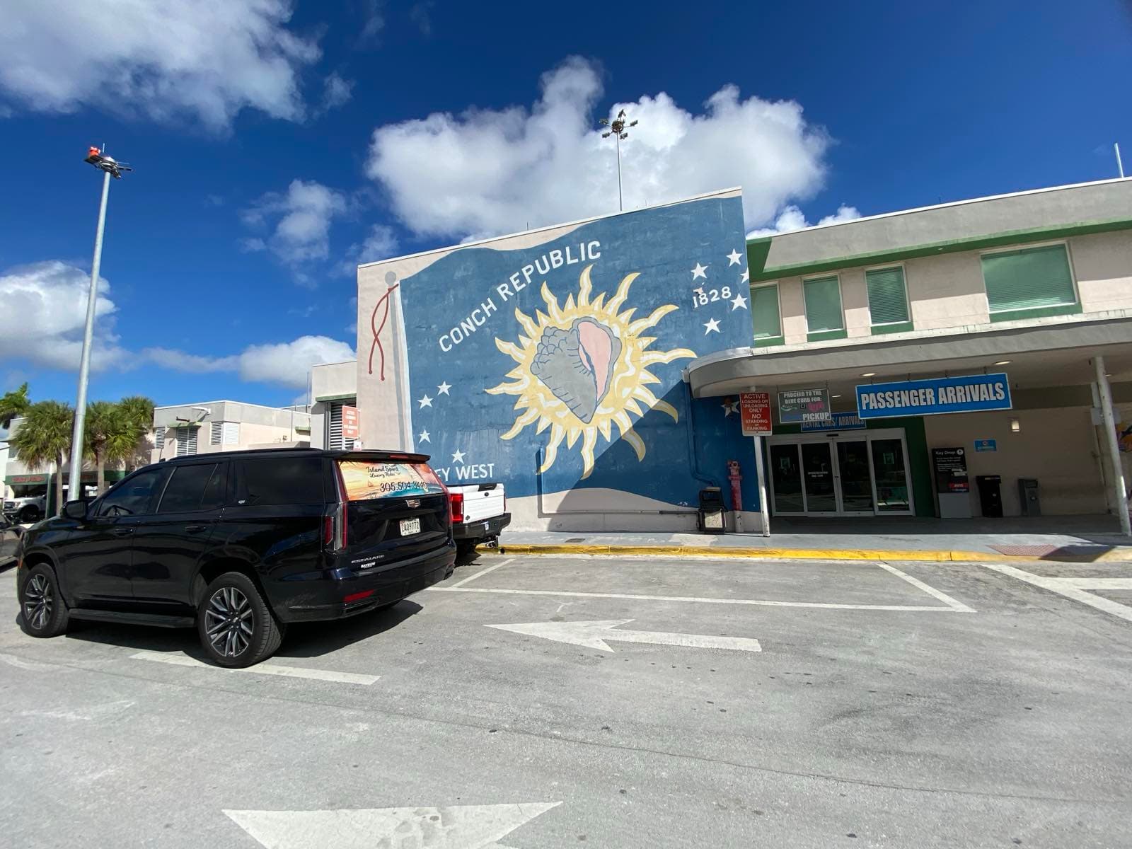 Island Spirit Cadillac Escalade at Key West International Airport arrivals