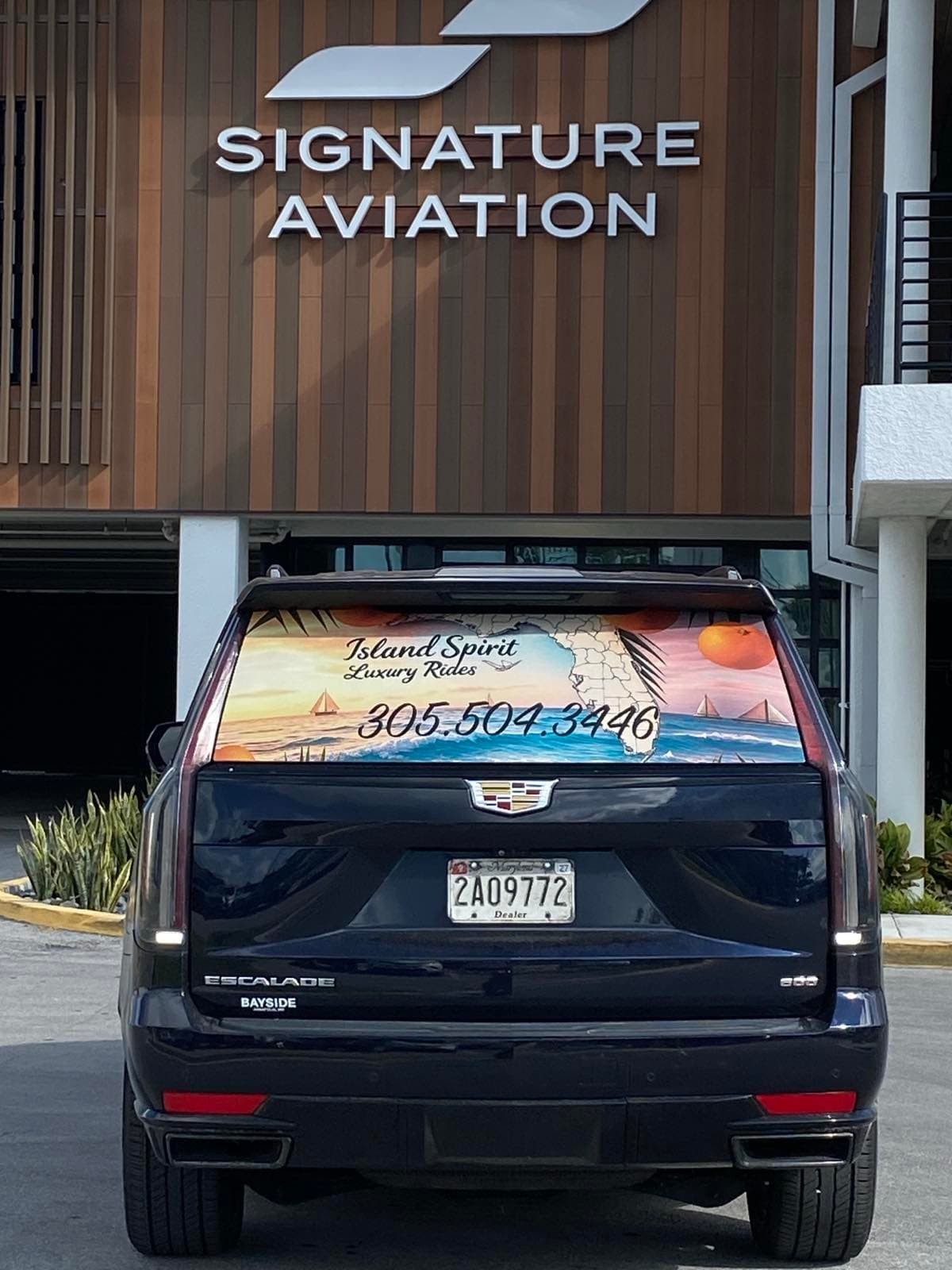 Island Spirit Cadillac Escalade at Signature Aviation